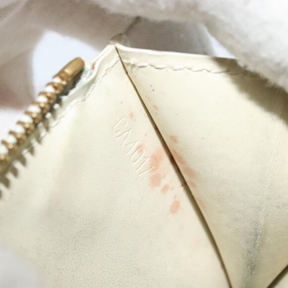 LOUIS VUITTON Vernis Pochette ClesNM Coin Purse Perle M93558 LV Auth 115954 - Picture 9 of 12